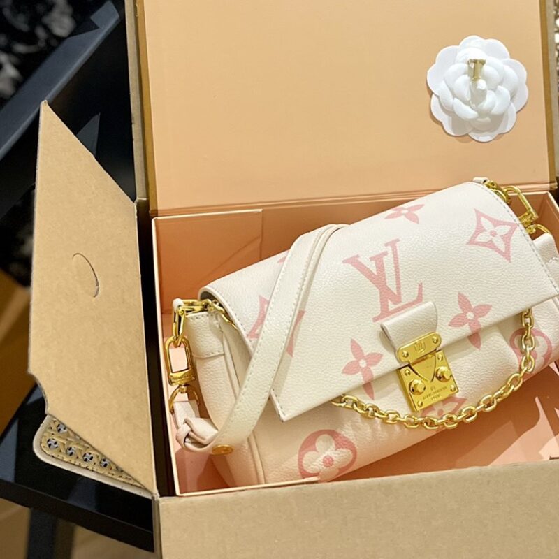 TÚI LV LOUIS VUITTON FAVORITE BAG SUPER MÀU TRẮNG HỒNG
