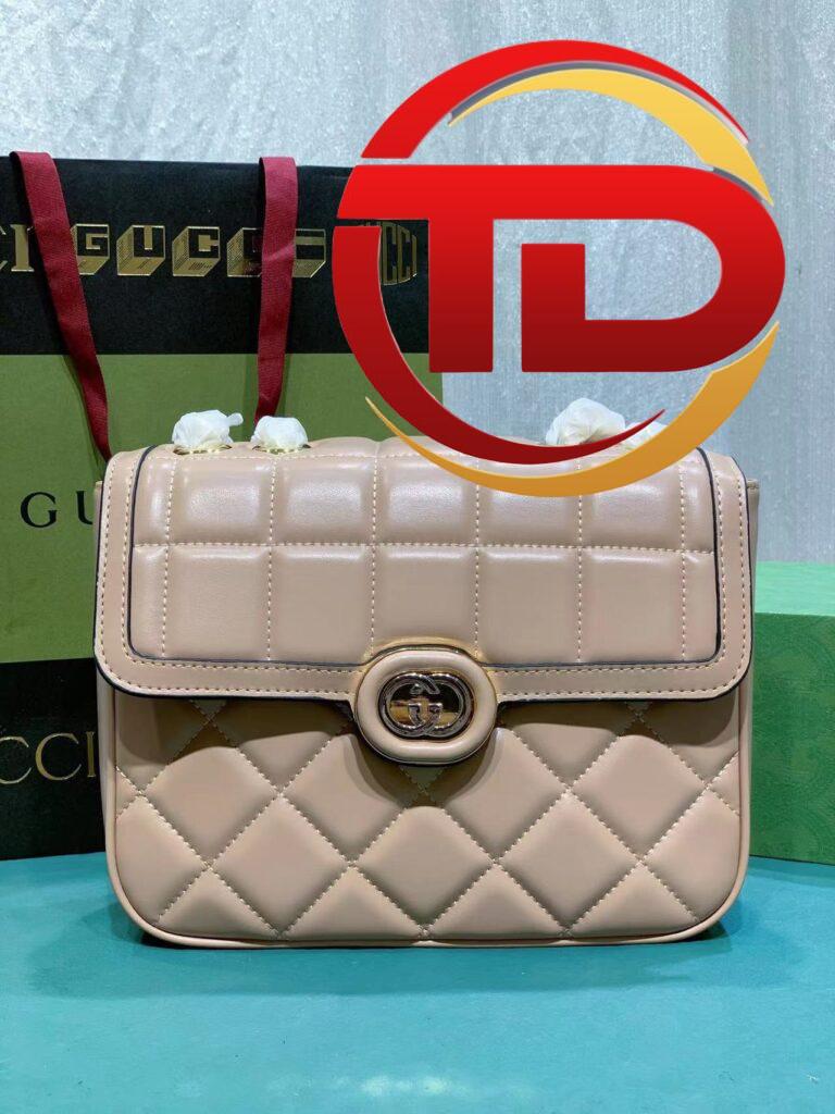 TÚI GUCCI DECO SMALL LEATHER SHOULDER BAG SUPER