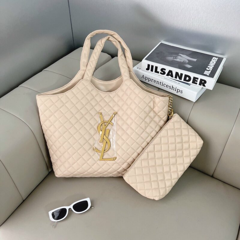 TÚI SAINT LAURENT YSL WOMEN ICARE MAXI SHOPPING BAG DA BÊ SUPER SIZE 36