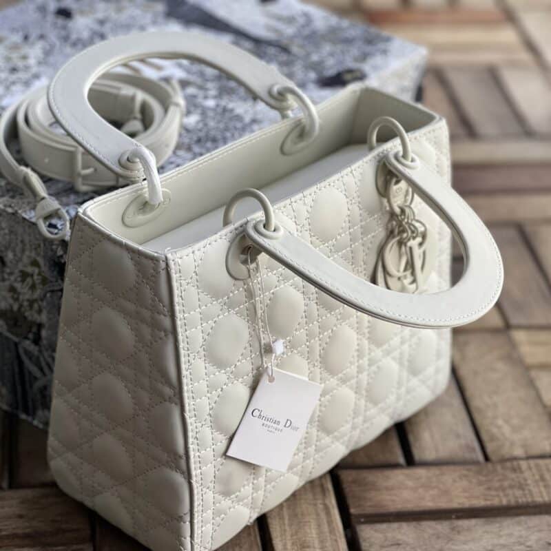 TÚI XÁCH DIOR LADY NGUYÊN BẢN MEDIUM SIZE 24 TAG LÌ