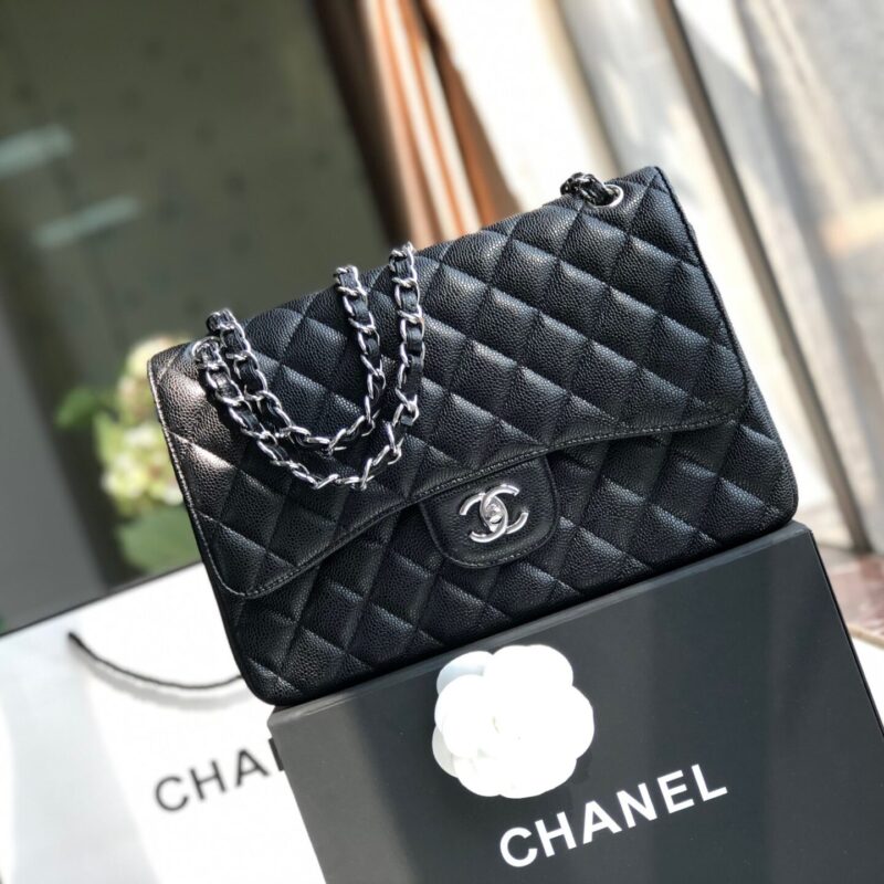 TÚI XÁCH CHANEL CLASSIC DOUBLE FLAP BAG JUMBO SIÊU CẤP MÀU ĐEN