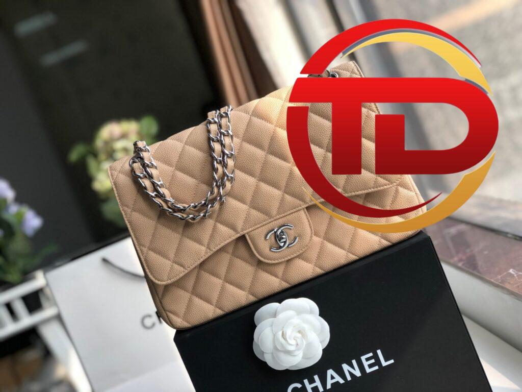 TÚI XÁCH CHANEL CLASSIC DOUBLE FLAP BAG JUMBO SIÊU CẤP MÀU NÂU