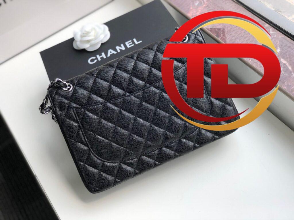 TÚI XÁCH CHANEL CLASSIC DOUBLE FLAP BAG JUMBO SIÊU CẤP MÀU ĐEN