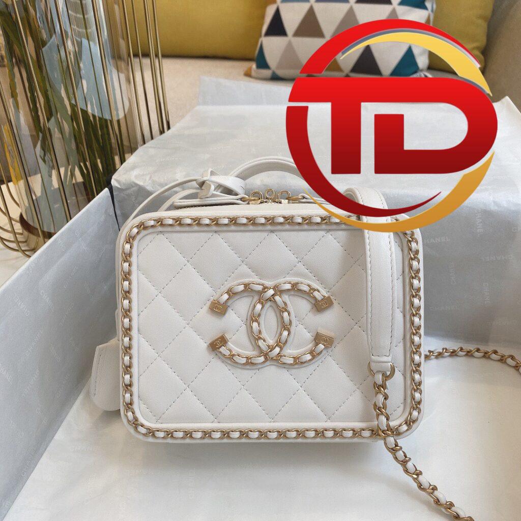 TÚI CỐP CHANEL VANITY CASE SIÊU CẤP MÀU TRẮNG