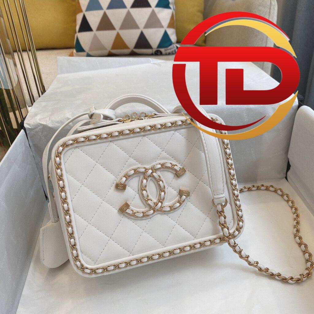 TÚI CỐP CHANEL VANITY CASE SIÊU CẤP MÀU TRẮNG