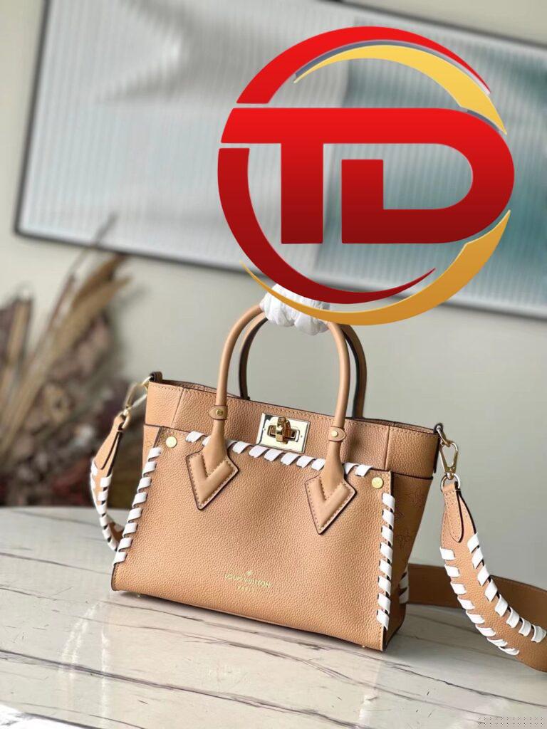 TÚI LV LOUIS VUITTON ON MY SIDE PM BAG SIÊU CẤP MÀU NÂU