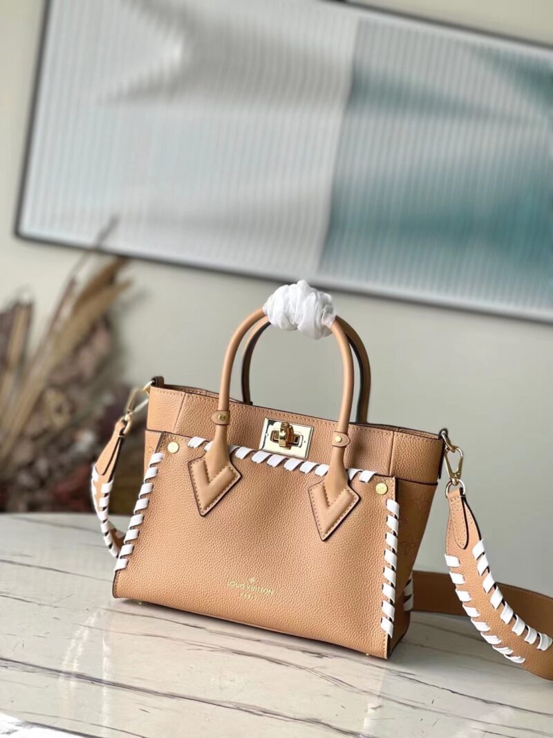 TÚI LV LOUIS VUITTON ON MY SIDE PM BAG SIÊU CẤP MÀU NÂU