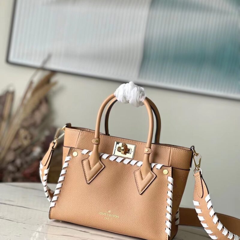TÚI LV LOUIS VUITTON ON MY SIDE PM BAG SIÊU CẤP MÀU NÂU
