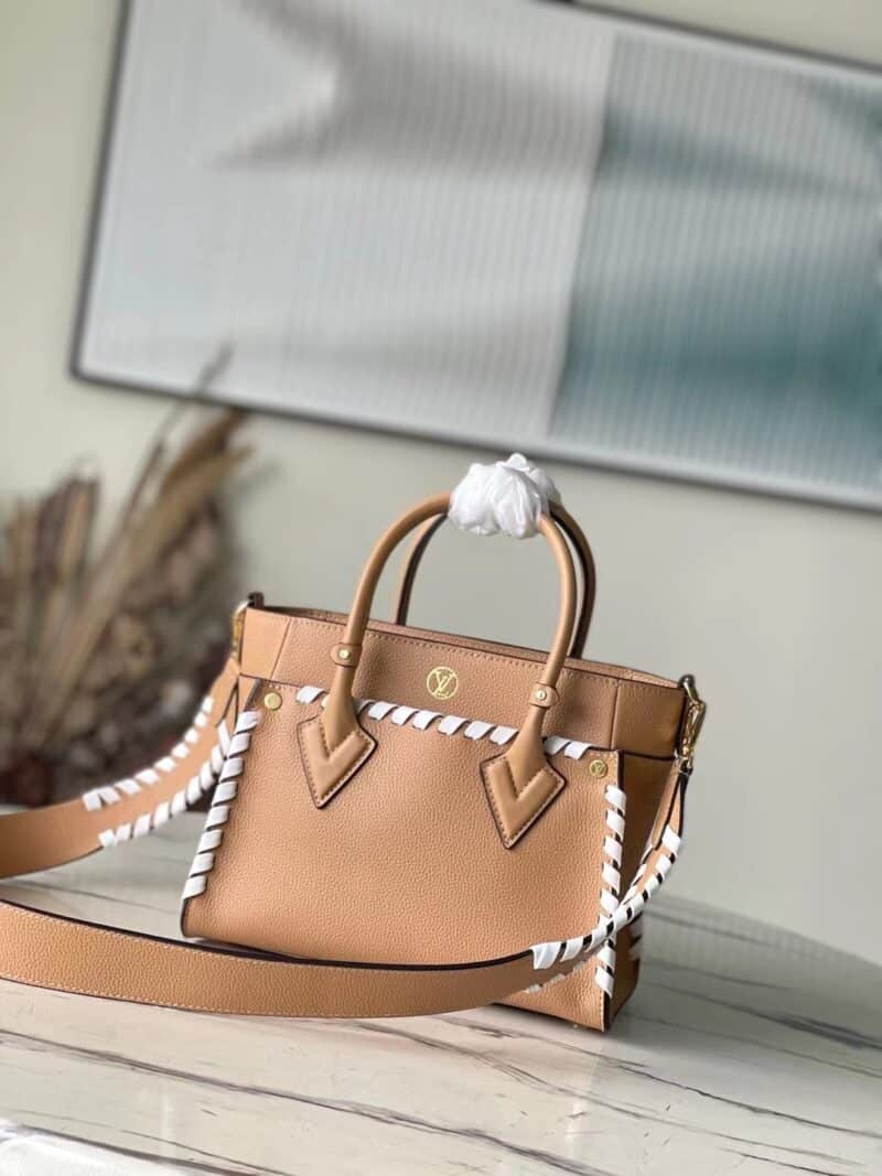 TÚI LV LOUIS VUITTON ON MY SIDE PM BAG SIÊU CẤP MÀU NÂU