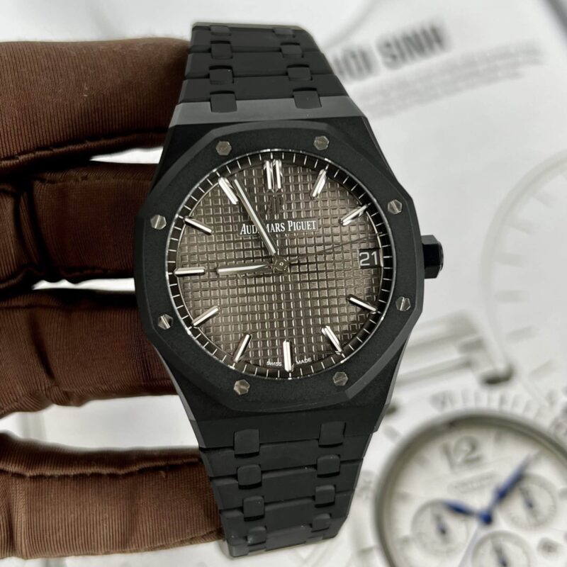 ĐỒNG HỒ AUDEMARS PIGUET ROYAL OAK 15500 VỎ GỐM ĐEN REPLICA 41MM