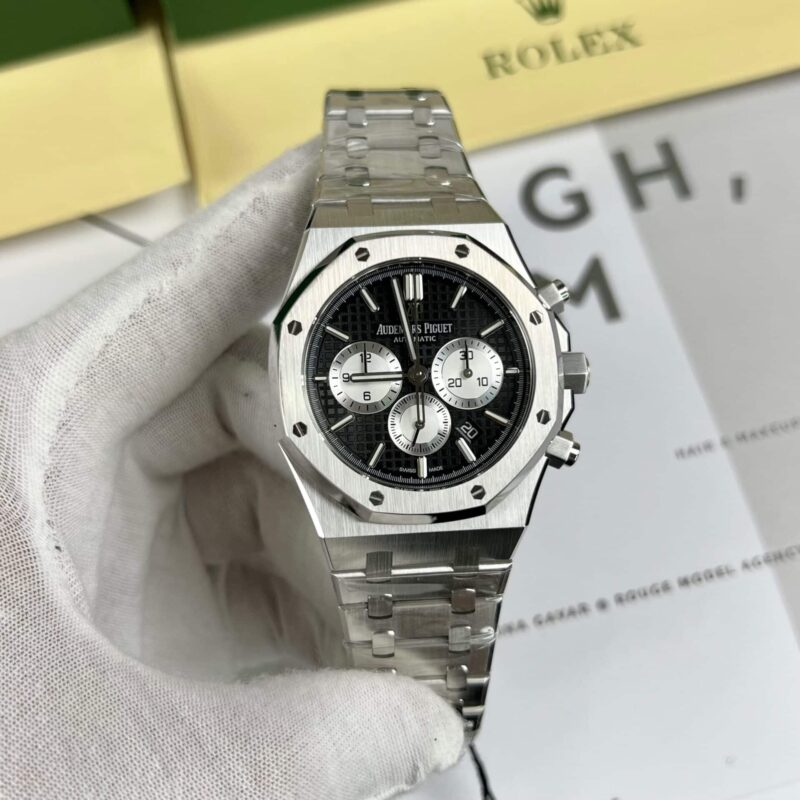 ĐỒNG HỒ AUDEMARS PIGUET ROYAL OAK 26331ST MẶT SỐ ĐEN REPLICA 41MM