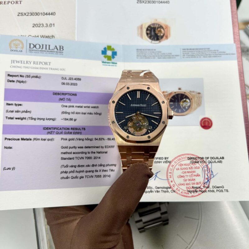 AP ROYAL OAK EXTRA-THIN TOURBILLON 26522OR ROSE GOLD WRAPPED 41MM
