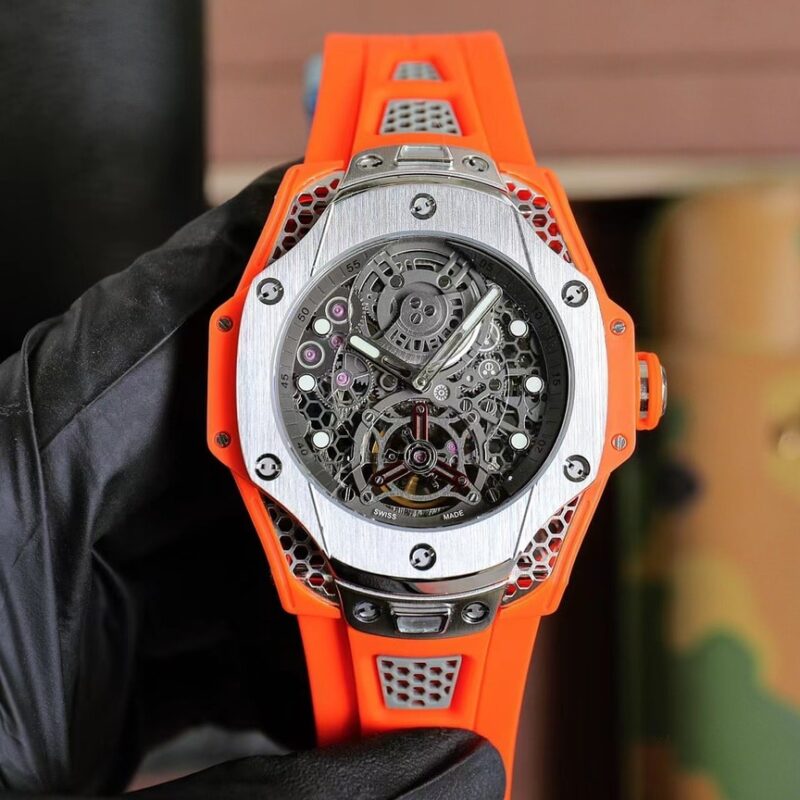 ĐỒNG HỒ HUBLOT BIG BANG SAMUEL ROSS REPLICA 1 1 MÀU CAM 44MM