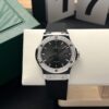 ĐỒNG HỒ HUBLOT CLASSIC FUSION MẶT ĐEN CHẢI TIA ĐỘ VIỀN MOISSANITE 42MM
