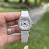 PATEK PHILIPPE AQUANAUT 5067 WHITE CUSTOM FULL DIAMOND BEST REPLICA 35.6MM