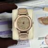 PATEK PHILIPPE NAUTILUS 7118/1R-010 ROSE GOLD CAPPED BEST REPLICA 35.2MM