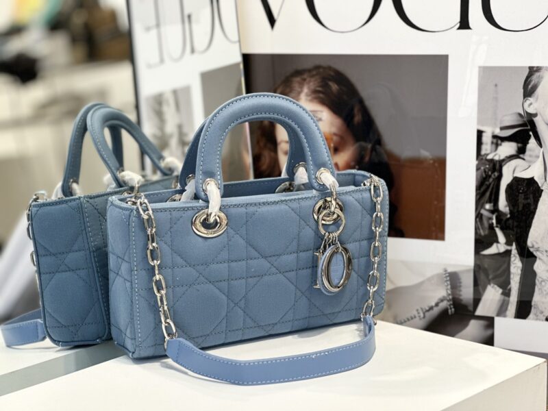 TÚI XÁCH DIOR LADY D-JOY MEDIUM SIZE DENIM BAG SUPER