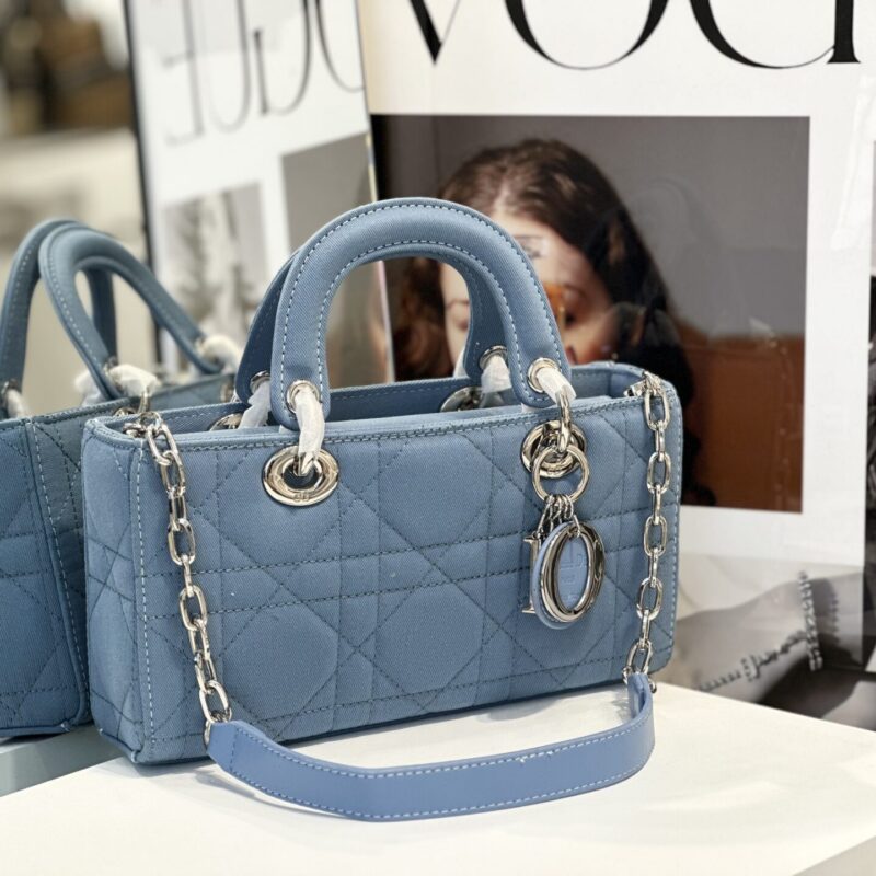 TÚI XÁCH DIOR LADY D-JOY MEDIUM SIZE DENIM BAG SUPER