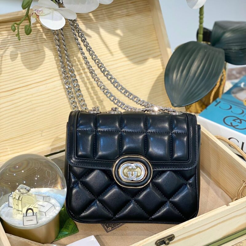 TÚI GUCCI DECO MINI LEATHER SHOULDER BAG SUPER