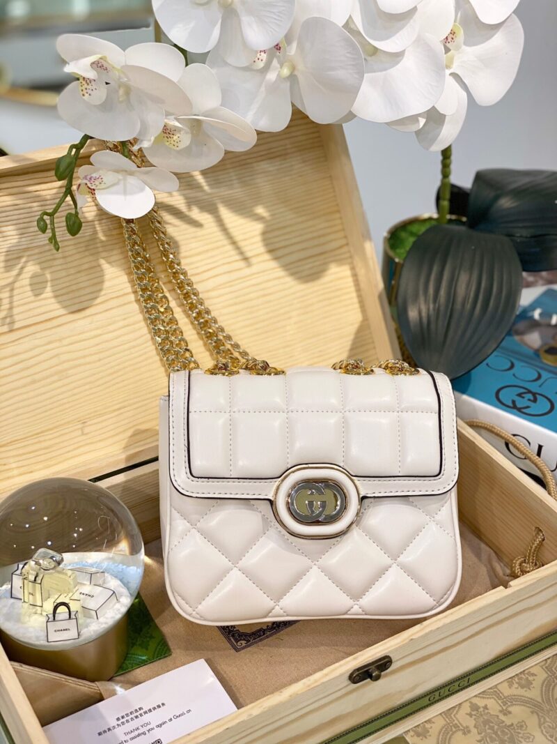 TÚI GUCCI DECO MINI LEATHER SHOULDER BAG SUPER