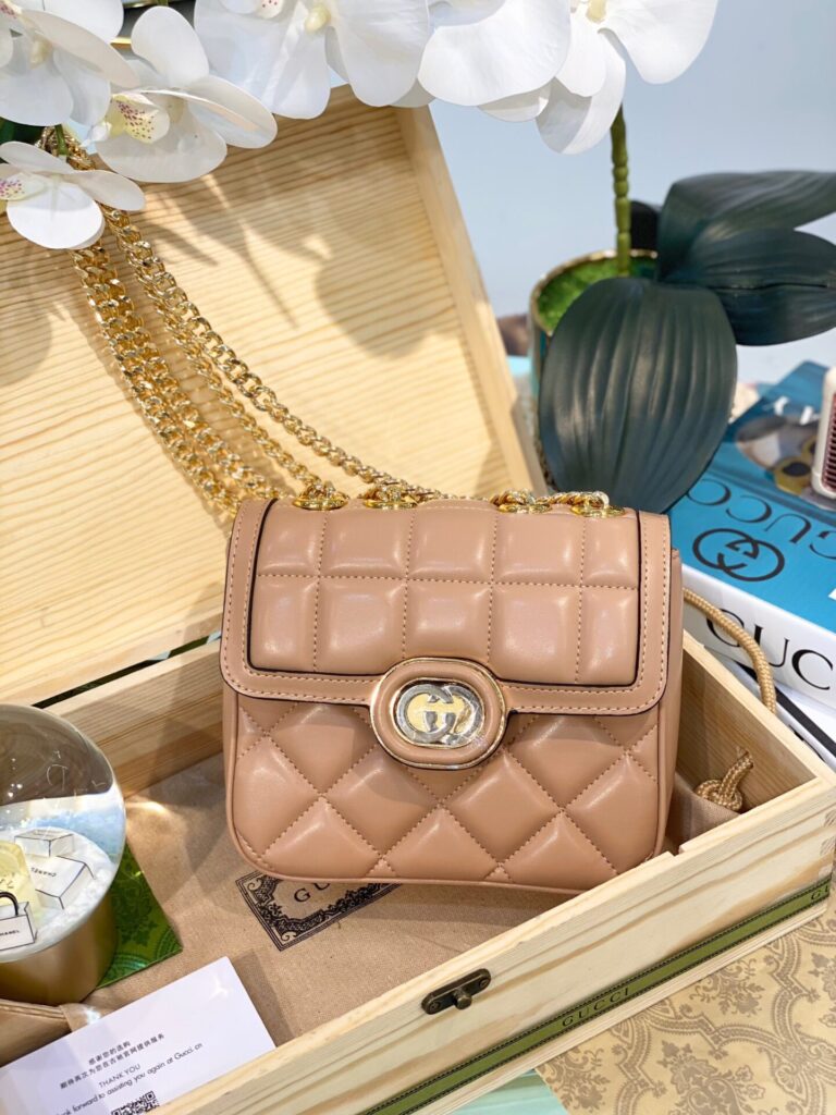 TÚI GUCCI DECO MINI LEATHER SHOULDER BAG SUPER