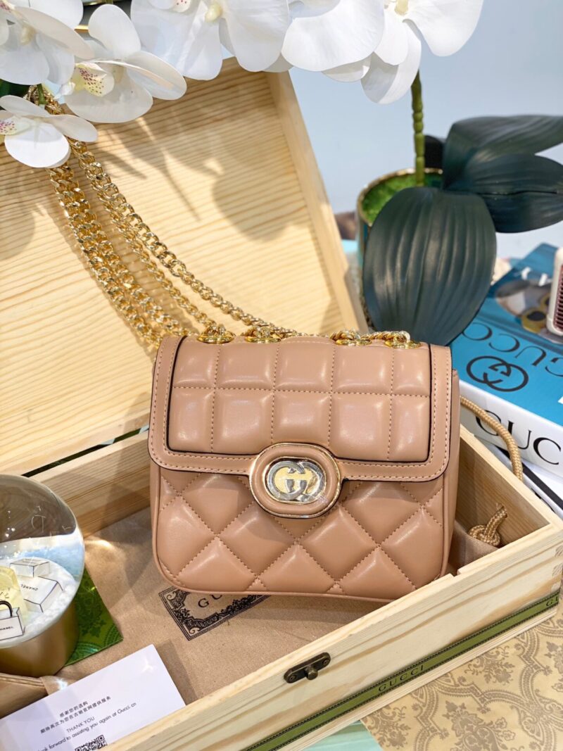 TÚI GUCCI DECO MINI LEATHER SHOULDER BAG SUPER