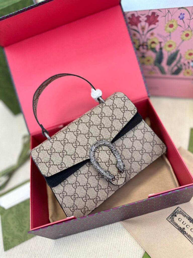 TÚI XÁCH GUCCI SMALL DIONYSUS CANVAS WITH TOP HANDLE BAG SUPER
