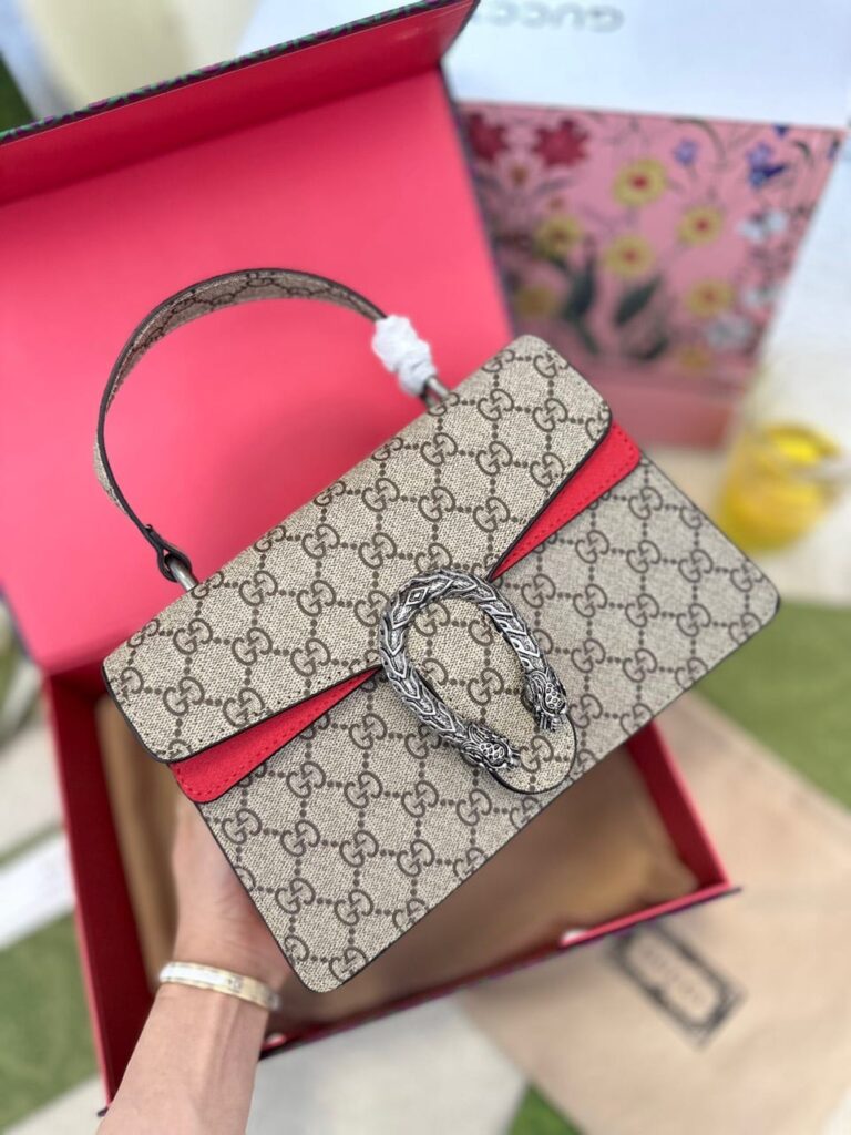 TÚI XÁCH GUCCI SMALL DIONYSUS CANVAS WITH TOP HANDLE BAG SUPER
