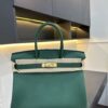 TÚI XÁCH HM BIRKIN TOGO NGUYÊN BẢN TAG VÀNG SIZE 30 MÀU XANH LÁ