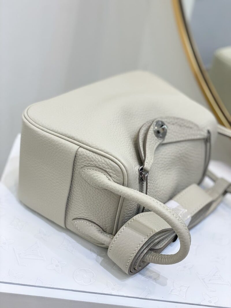 TÚI XÁCH HERMES LINDY MINI KHÂU TAY SIÊU CẤP DA BÊ MÀU TRẮNG