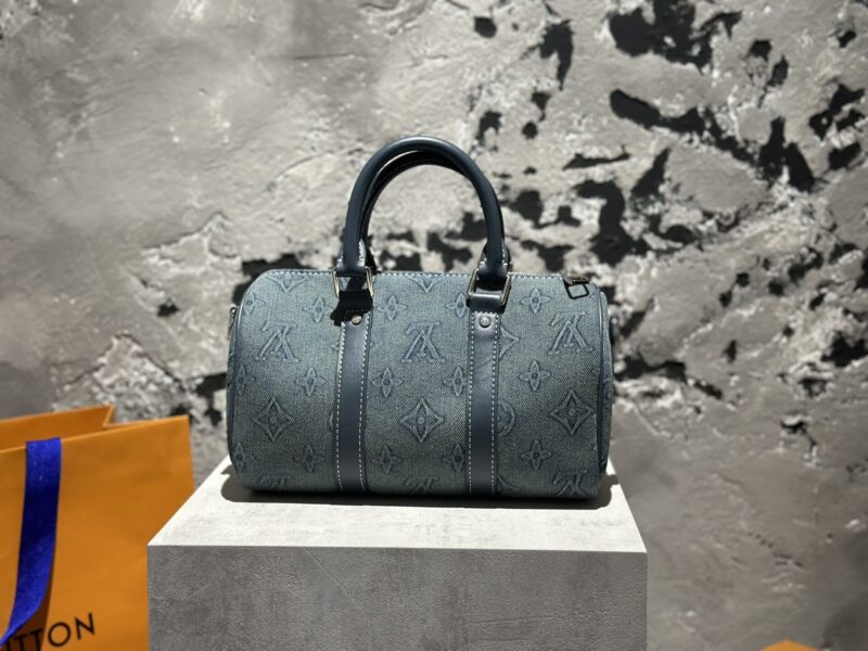 TÚI LOUIS VUITTON KEEPALL BANDOULIERE 25 BAG DENIM SUPER