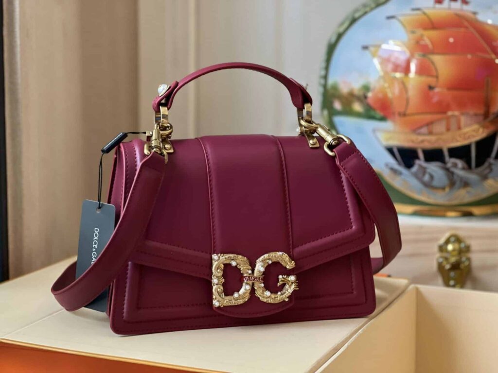 TÚI DOLCE GABBANA D&G WOMEN AMORE BAG IN CALFSKIN LEATHER NGUYÊN BẢN