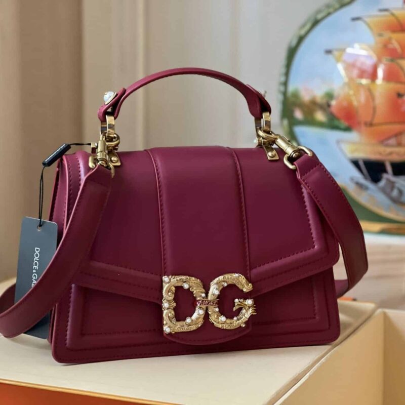 TÚI DOLCE GABBANA D&G WOMEN AMORE BAG IN CALFSKIN LEATHER NGUYÊN BẢN