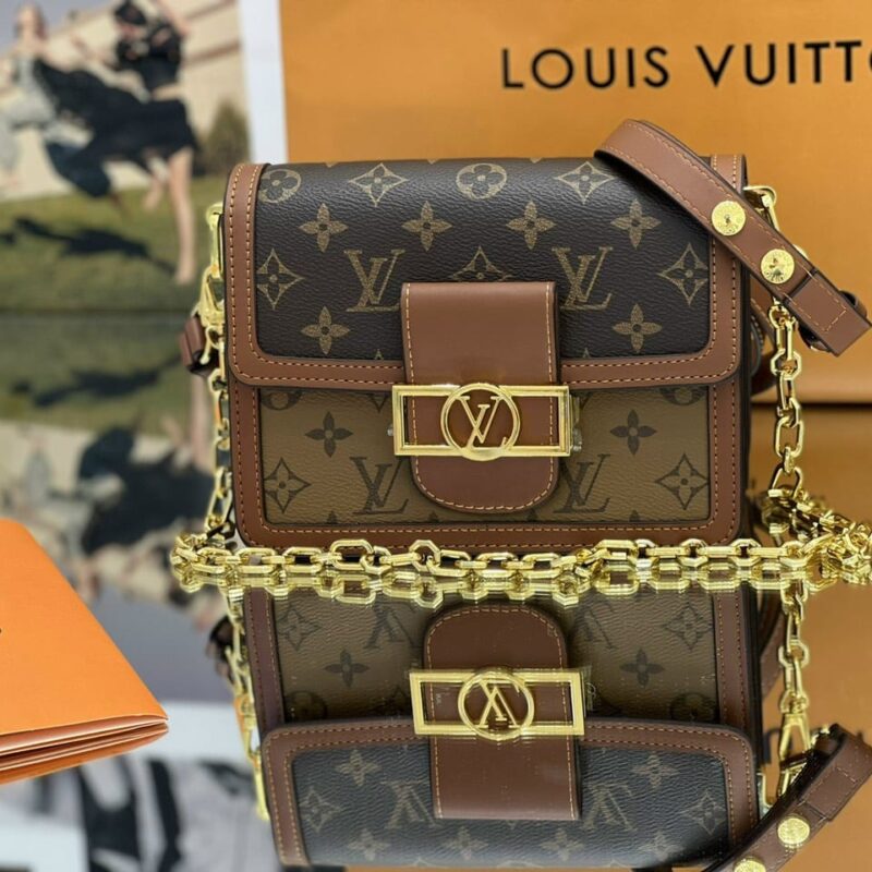 TÚI LV LOUIS VUITTON DAUPHINE MINI BAG MONOGRAM SUPER VIP MÀU NÂU