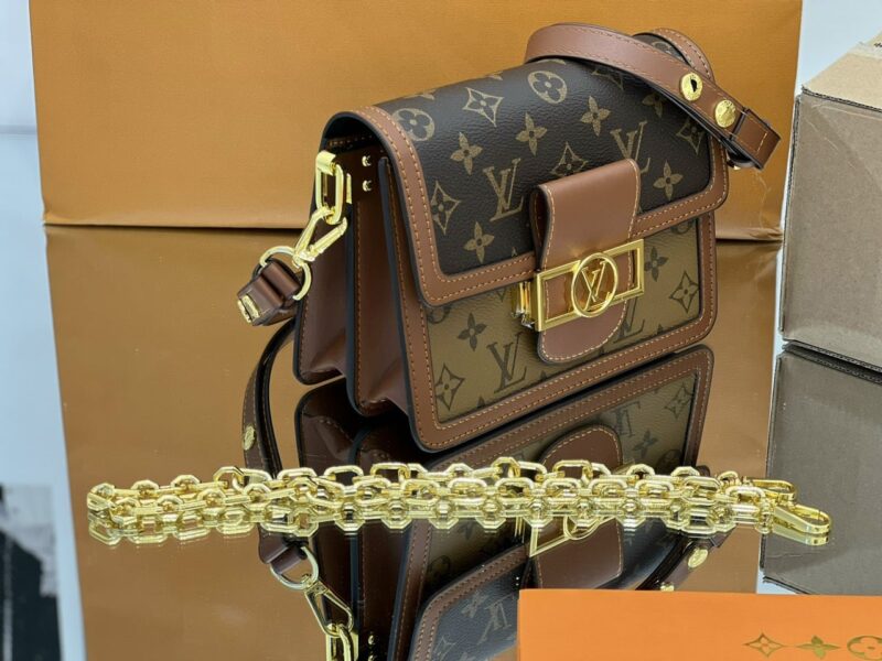 TÚI LV LOUIS VUITTON DAUPHINE MINI BAG MONOGRAM SUPER VIP MÀU NÂU
