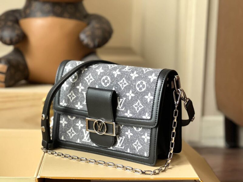 TÚI LV LOUIS VUITTON DAUPHINE MM BAG MONOGRAM SUPER VIP MÀU ĐEN