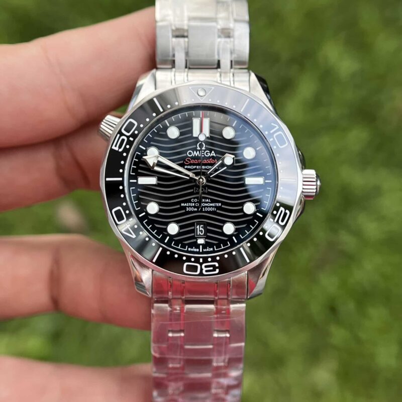 ĐỒNG HỒ OMEGA SEAMATER DIVER 300M MẶT SỐ ĐEN REP 1 1 CAO NHẤT 42MM