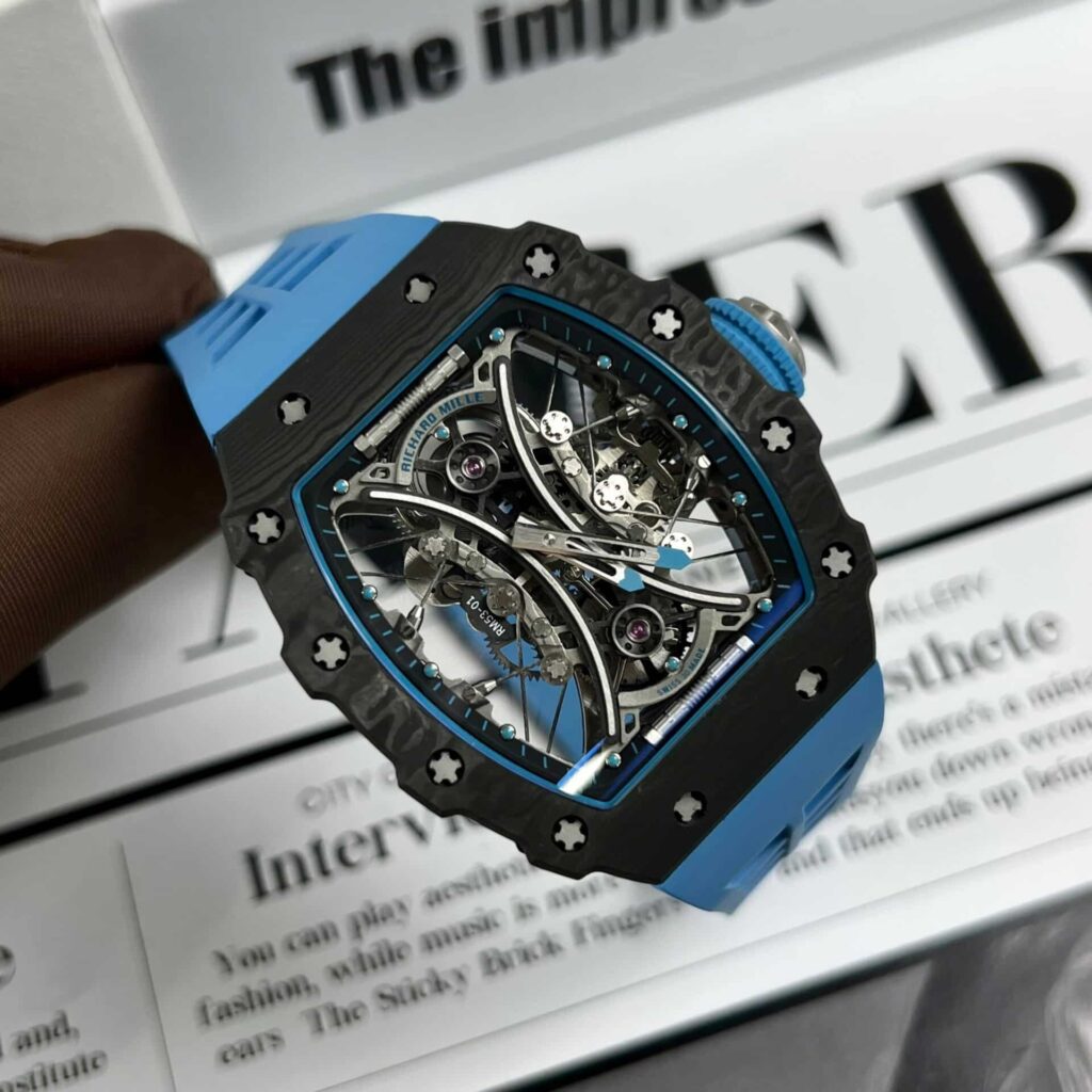 RICHARD MILLE RM53-01 TOURBILLON PABLO MAC DONOUGH CARBON REPLICA 42.7MM