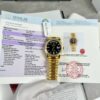 ĐỒNG HỒ ROLEX DAY-DATE MẶT ĐEN VIỀN KIM CƯƠNG MOISSANITE BAGUETTE 40MM