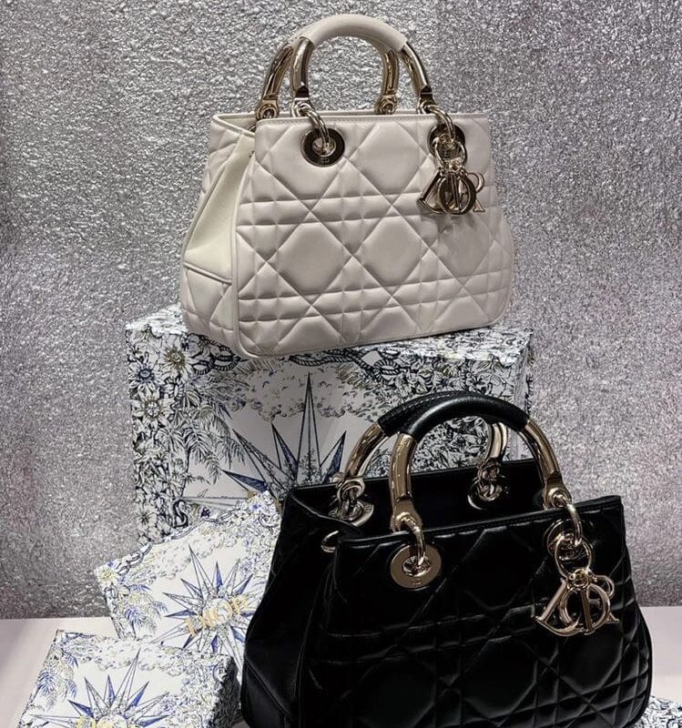 TÚI XÁCH DIOR THE LADY DIOR 95.22 MEDIUM BAG SIZE 24 SUPER