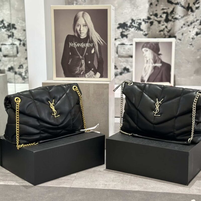 TÚI YSL SAINT LAURENT PUFFER MEDIUM CHAIN BAG IN QUILTED LAMBSKIN SUPER