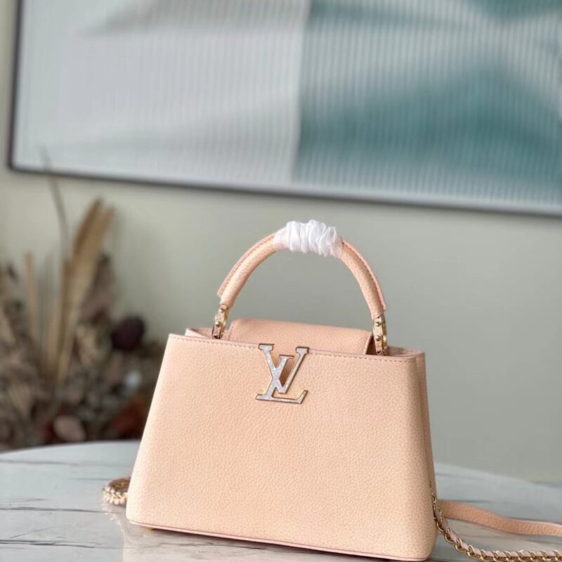 TÚI LV LOUIS VUITTON CAPUCINES BB SIÊU CẤP MÀU HỒNG