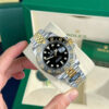 ROLEX GMT-MASTER II 126713GRNR-0001 BLACK DIAL DEMI GOLD REPLICA 40MM