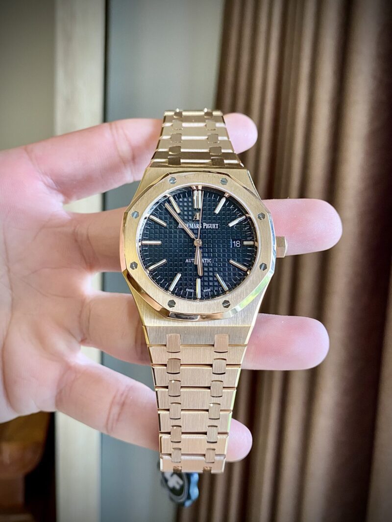 AP ROYAL OAK 15400OR BLACK DIAL ROSE GOLD CLONE 1:1 41MM