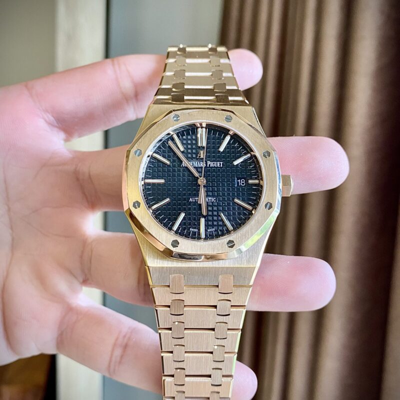 AP ROYAL OAK 15400OR BLACK DIAL ROSE GOLD CLONE 1:1 41MM