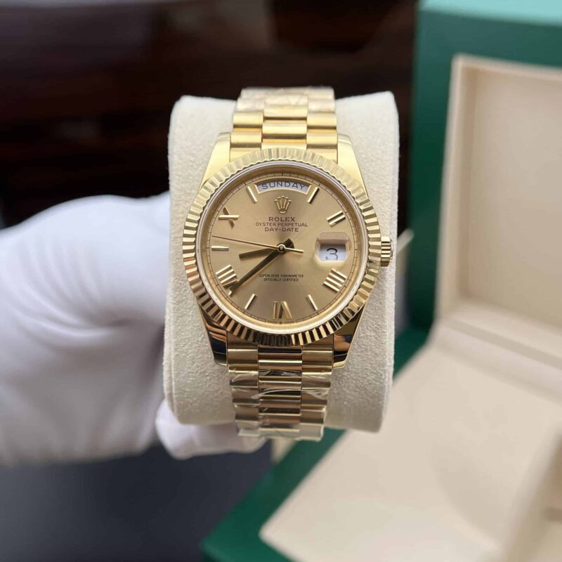 ĐỒNG HỒ ROLEX DAY-DATE 228238 CHẾ TÁC BỌC VÀNG 18K CAO NHẤT GMF 40MM
