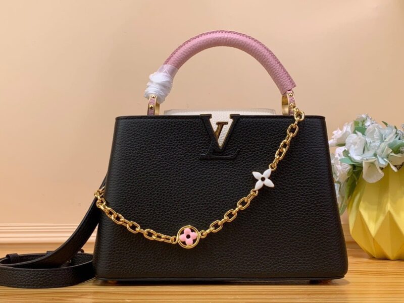 TÚI LV LOUIS VUITTON CAPUCINES BB SIÊU CẤP MÀU ĐEN