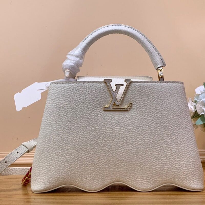 TÚI LV LOUIS VUITTON CAPUCINES CAPUSHELL BB SIÊU CẤP MÀU TRẮNG