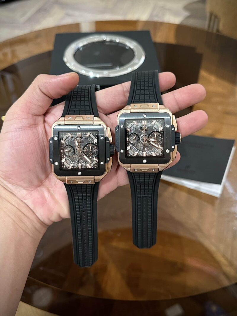 HUBLOT SQUARE BANG UNICO KING GOLD CERAMIC REPLICA