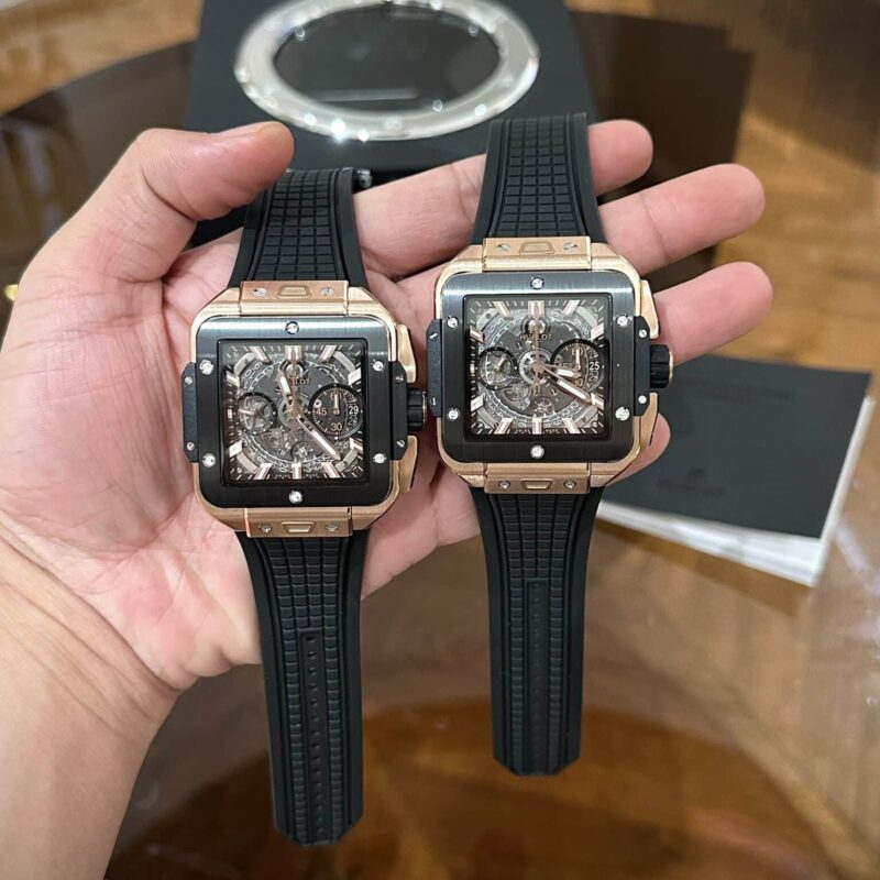 HUBLOT SQUARE BANG UNICO KING GOLD CERAMIC REPLICA